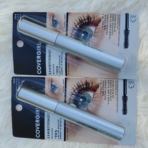 2 NIB COVERGIRL EXHIBITIONIST MASCARA COLOR " VERY BLACK " # 800 . 2 PACKS